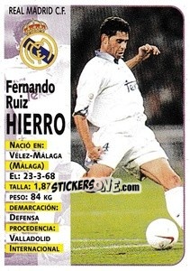 Sticker Hierro - Liga Spagnola 1998-1999 n. 69 - Panini