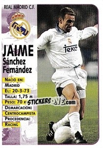 Cromo Jaime - Liga Spagnola 1998-1999 - Panini
