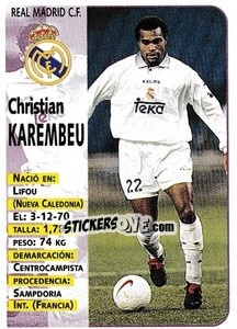 Figurina Karembeu - Liga Spagnola 1998-1999 - Panini