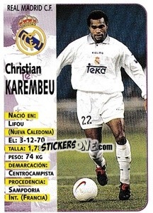 Sticker Karembeu - Liga Spagnola 1998-1999 n. 75 - Panini