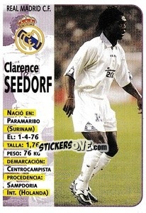 Figurina Seedorf - Liga Spagnola 1998-1999 - Panini