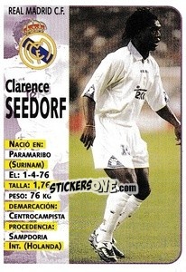 Sticker Seedorf - Liga Spagnola 1998-1999 n. 77 - Panini
