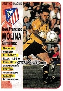 Sticker Molina - Liga Spagnola 1998-1999 n. 86 - Panini