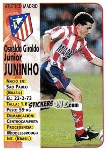 Sticker Juninho - Liga Spagnola 1998-1999 - Panini