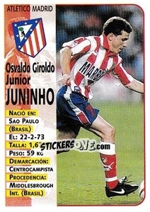 Sticker Juninho - Liga Spagnola 1998-1999 n. 96 - Panini
