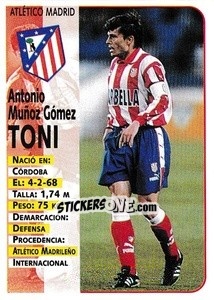 Sticker Toni - Liga Spagnola 1998-1999 n. 98a - Panini