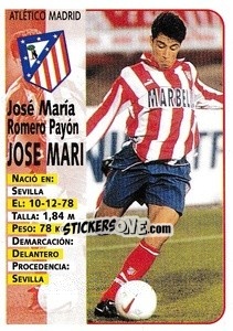 Sticker Jose Mari - Liga Spagnola 1998-1999 - Panini