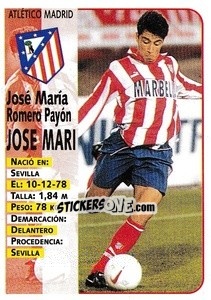 Sticker Jose Mari - Liga Spagnola 1998-1999 n. 102 - Panini