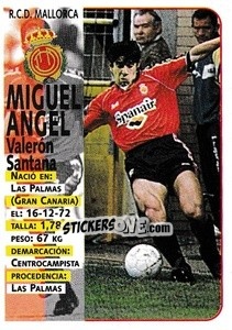Sticker Miguel Ángel - Liga Spagnola 1998-1999 n. 118a - Panini