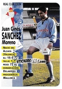 Cromo Sanchez - Liga Spagnola 1998-1999 - Panini