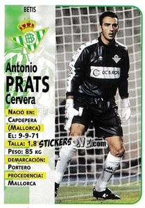 Sticker Prats - Liga Spagnola 1998-1999 - Panini
