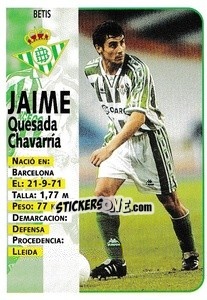 Sticker Jaime - Liga Spagnola 1998-1999 n. 144 - Panini
