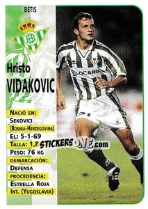 Cromo Vidakovic - Liga Spagnola 1998-1999 - Panini