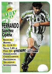 Cromo Fernando - Liga Spagnola 1998-1999 - Panini