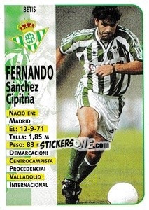 Sticker Fernando - Liga Spagnola 1998-1999 n. 149 - Panini