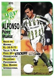 Figurina Alfonso - Liga Spagnola 1998-1999 - Panini