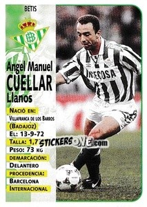 Cromo Cuellar - Liga Spagnola 1998-1999 - Panini