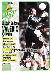 Cromo Valerio - Liga Spagnola 1998-1999 - Panini