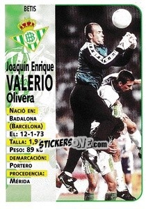Sticker Valerio - Liga Spagnola 1998-1999 n. 160 - Panini