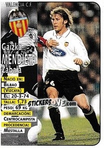 Figurina Mendieta - Liga Spagnola 1998-1999 - Panini