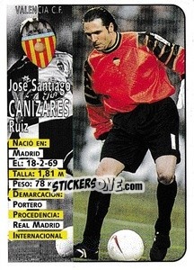 Figurina Cañizares - Liga Spagnola 1998-1999 - Panini