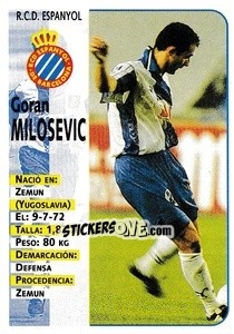 Sticker Milosevic - Liga Spagnola 1998-1999 n. 185 - Panini