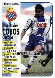 Figurina Cobos - Liga Spagnola 1998-1999 - Panini