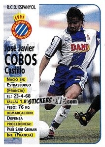Sticker Cobos - Liga Spagnola 1998-1999 n. 186 - Panini