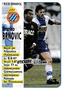 Figurina Brnovic - Liga Spagnola 1998-1999 - Panini