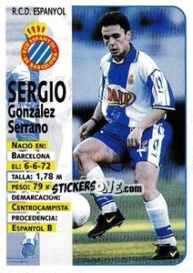 Sticker Sergio - Liga Spagnola 1998-1999 - Panini