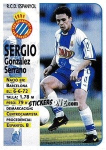 Sticker Sergio - Liga Spagnola 1998-1999 n. 190 - Panini
