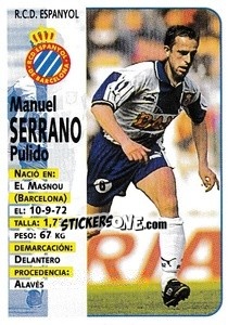 Cromo Serrano - Liga Spagnola 1998-1999 - Panini