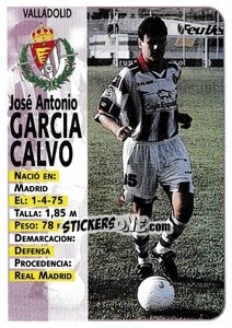 Cromo García Calvo - Liga Spagnola 1998-1999 - Panini