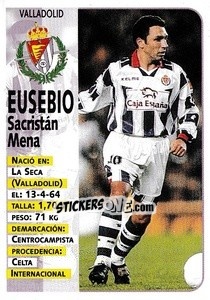 Figurina Eusebio - Liga Spagnola 1998-1999 - Panini