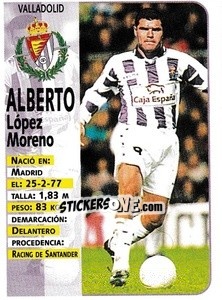 Cromo Alberto - Liga Spagnola 1998-1999 - Panini