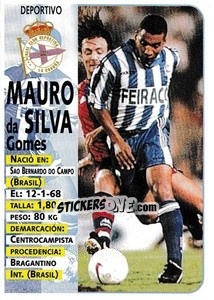 Figurina Mauro Silva - Liga Spagnola 1998-1999 - Panini
