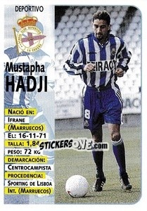 Cromo Hadji - Liga Spagnola 1998-1999 - Panini