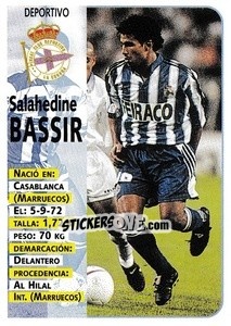 Figurina Bassir - Liga Spagnola 1998-1999 - Panini