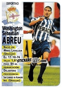 Sticker Abreu - Liga Spagnola 1998-1999 n. 235 - Panini