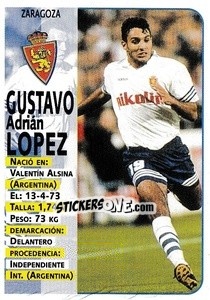 Sticker Gustavo López - Liga Spagnola 1998-1999 n. 251 - Panini