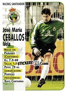 Sticker Ceballos - Liga Spagnola 1998-1999 n. 276 - Panini