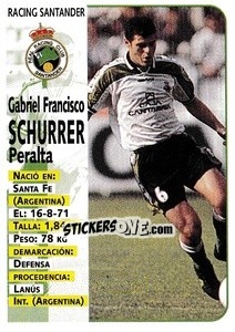 Sticker Schurrer - Liga Spagnola 1998-1999 n. 278 - Panini