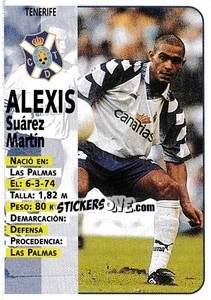 Figurina Alexis - Liga Spagnola 1998-1999 - Panini