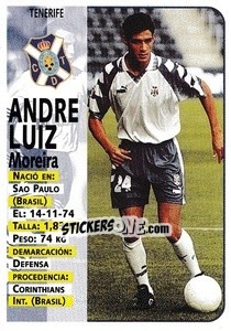 Sticker André Luiz - Liga Spagnola 1998-1999 n. 301 - Panini