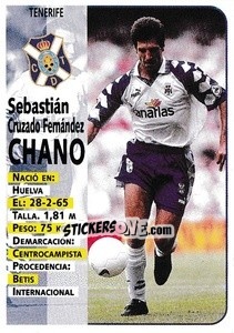 Figurina Chano - Liga Spagnola 1998-1999 - Panini