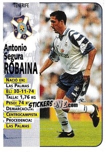 Figurina Robaina - Liga Spagnola 1998-1999 - Panini