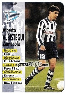 Figurina Albistegui - Liga Spagnola 1998-1999 - Panini