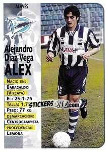 Sticker Álex - Liga Spagnola 1998-1999 n. 320 - Panini
