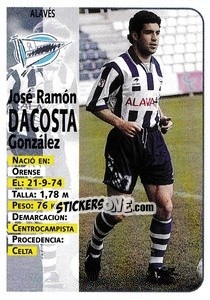 Sticker Dacosta - Liga Spagnola 1998-1999 n. 323 - Panini