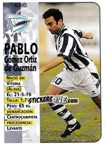 Sticker Pablo - Liga Spagnola 1998-1999 n. 326 - Panini